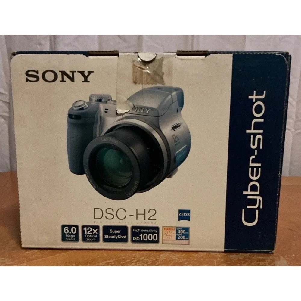 Sony Cyber-shot DSC-H2 6.0MP Digital Camera 12x Optical Zoom In Original Box